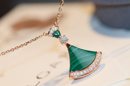 [Agudo Jewelry]DREAM NECKLACE MALACHITE DIAMOND