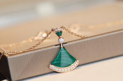 [Agudo Jewelry]DREAM NECKLACE MALACHITE DIAMOND