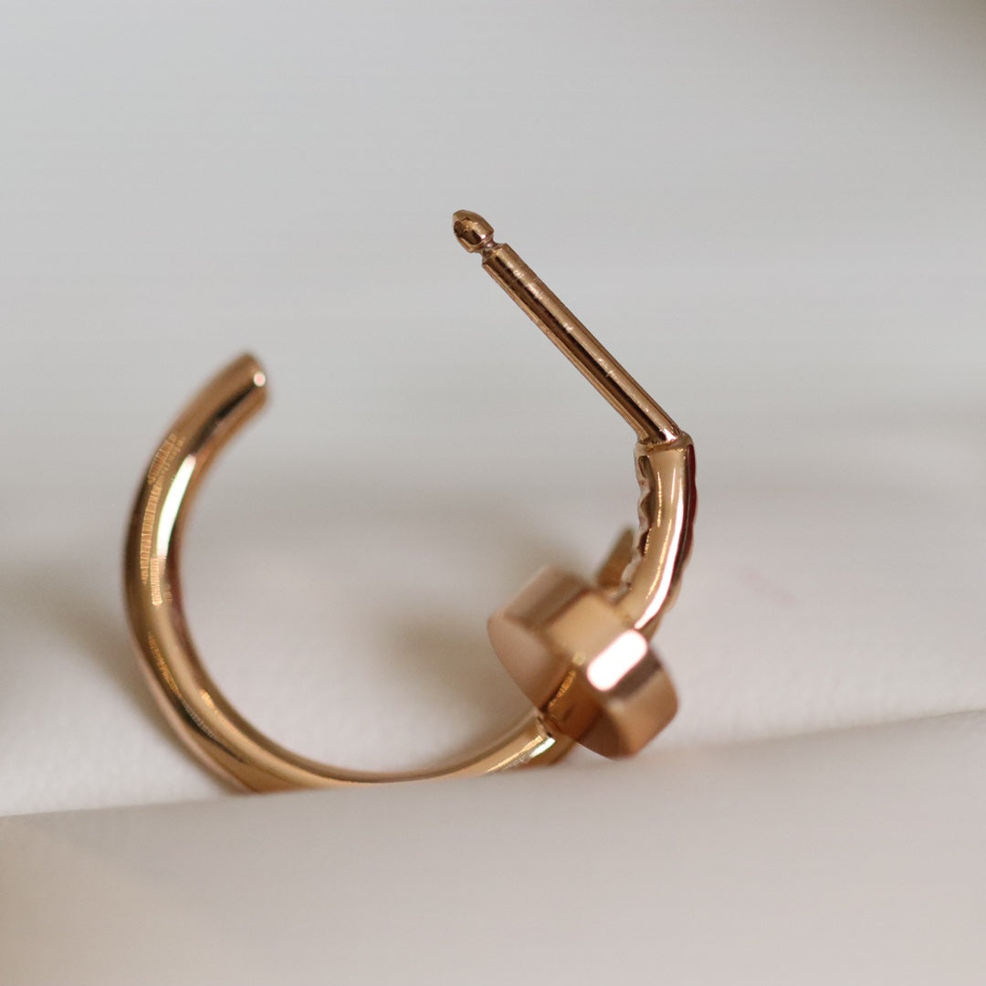 [Agudo Jewelry]JUSTE EARRINGS PINK GOLD