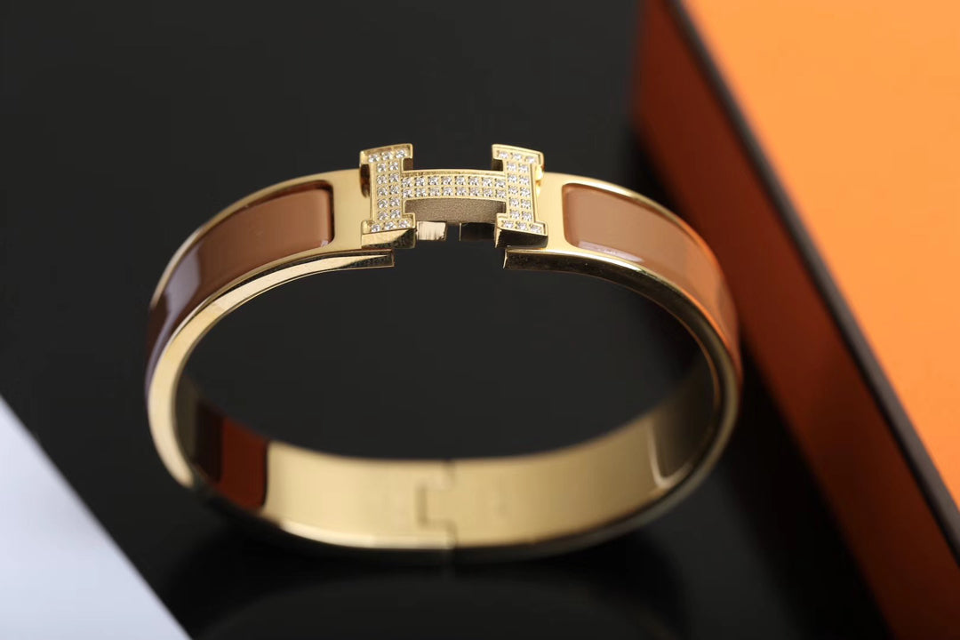 [Agudo Jewelry]H BRACELET GOLD DIAMOND