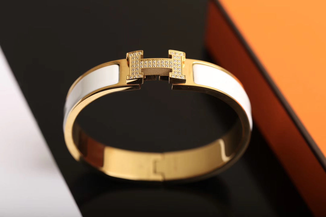 [Agudo Jewelry]H BRACELET GOLD DIAMOND