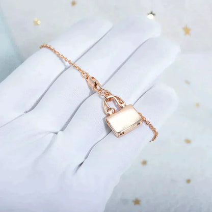 [Agudo Jewelry]AMULETTE PEDANT ROSE GOLD NECKLACE