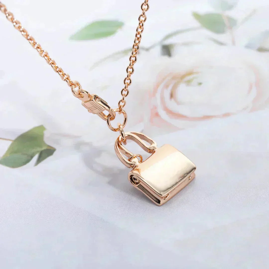 [Agudo Jewelry]AMULETTE PEDANT ROSE GOLD NECKLACE