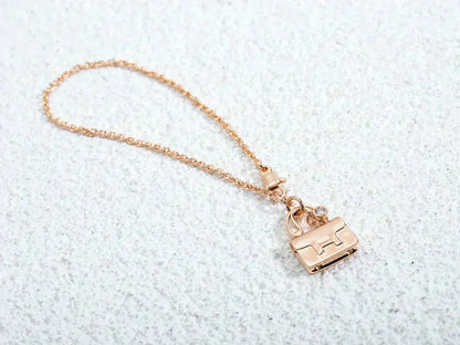 [Agudo Jewelry]AMULETTE PEDANT ROSE GOLD NECKLACE