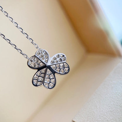 [Agudo Jewelry]CLOVER DIAMOND NECKLACE SILVER