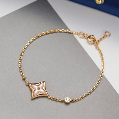 [Agudo Jewelry]STAR 1 DIAMOND PINK GOLD BRACELET