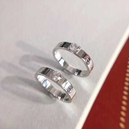 [Agudo  Jewelry]LOVE RING 3.6MM 1 BIG DIAMOND