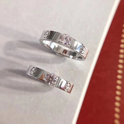 [Agudo  Jewelry]LOVE RING 3.6MM 1 BIG DIAMOND