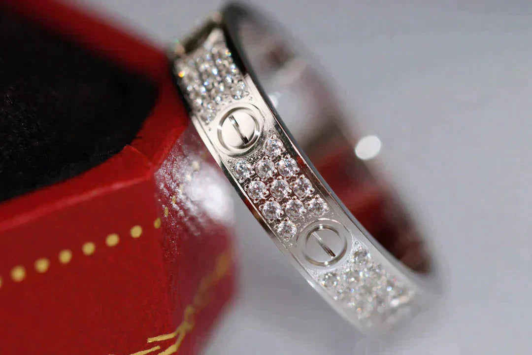 [Agudo  Jewelry]LOVE RING 3.6MM DIAMOND PAVED