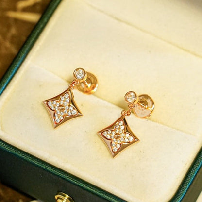 [Agudo Jewelry]STAR DIAMONDS EARRINGS GOLD