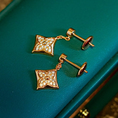 [Agudo Jewelry]STAR DIAMONDS EARRINGS GOLD