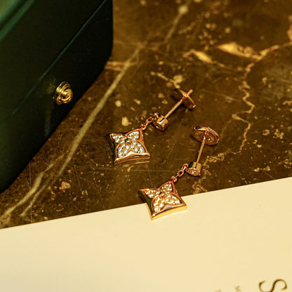 [Agudo Jewelry]STAR DIAMONDS EARRINGS GOLD