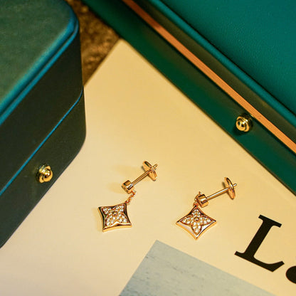 [Agudo Jewelry]STAR DIAMONDS EARRINGS GOLD