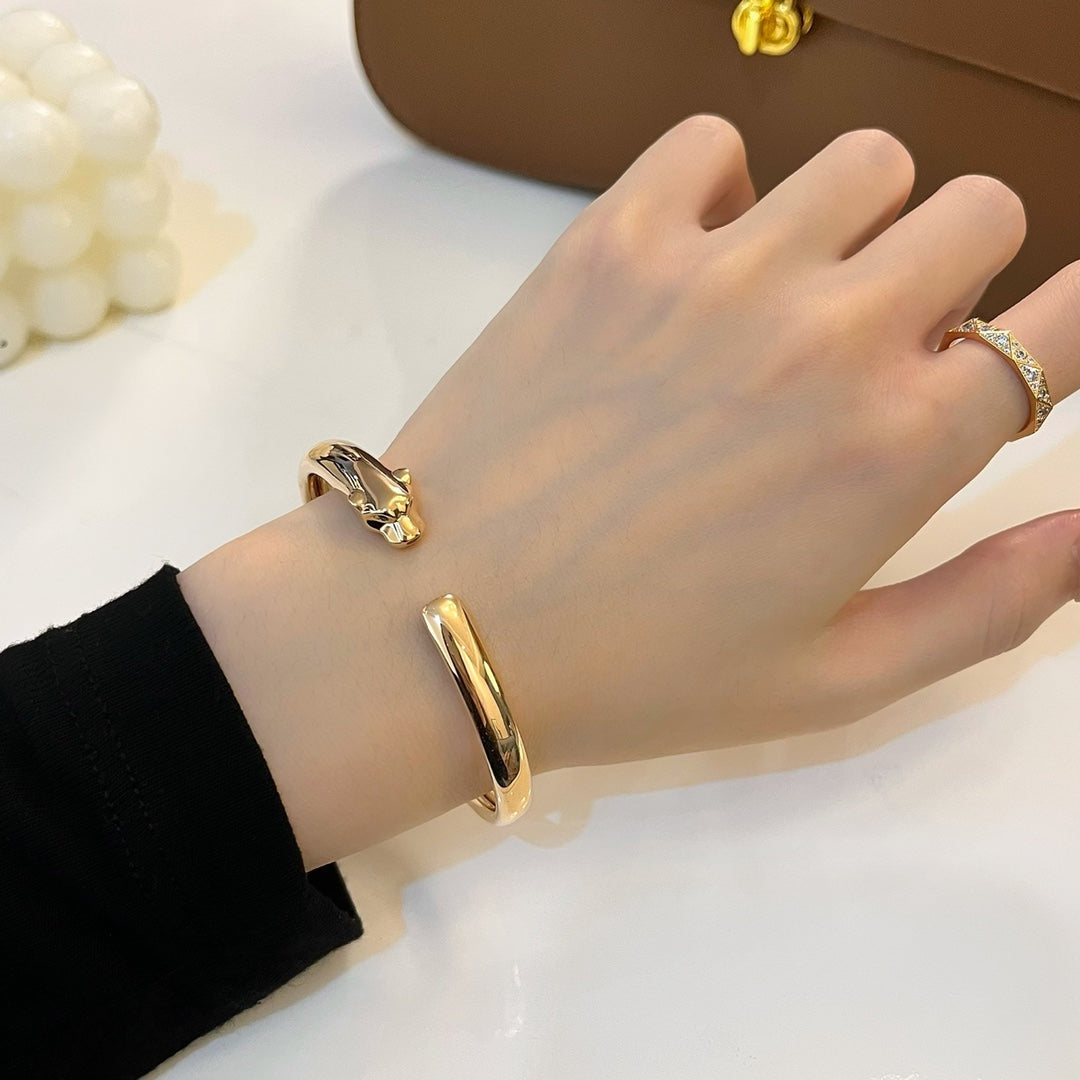 [Agudo Jewelry]PANTHERE GOLD OPEN BRACELET