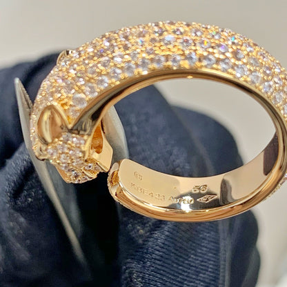 [Agudo  Jewelry]PANTHERE PINK GOLD DIAMOND RING