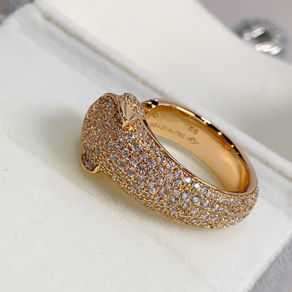 [Agudo  Jewelry]PANTHERE PINK GOLD DIAMOND RING