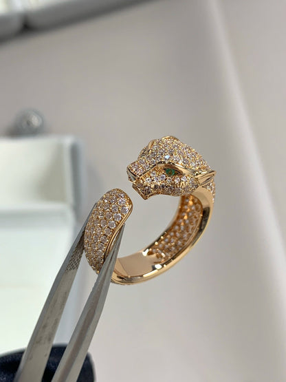 [Agudo  Jewelry]PANTHERE PINK GOLD DIAMOND RING