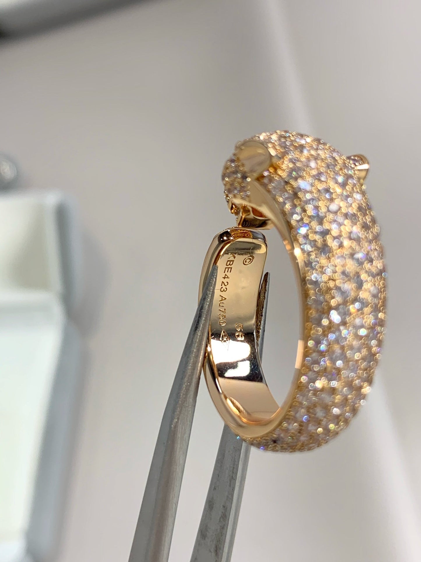 [Agudo  Jewelry]PANTHERE PINK GOLD DIAMOND RING