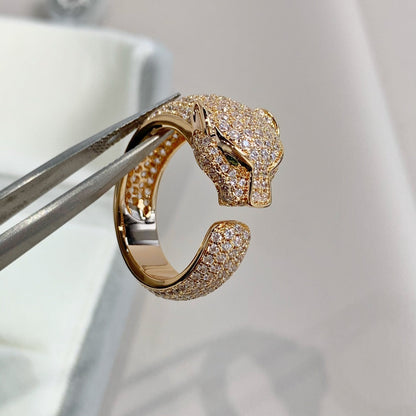 [Agudo  Jewelry]PANTHERE PINK GOLD DIAMOND RING