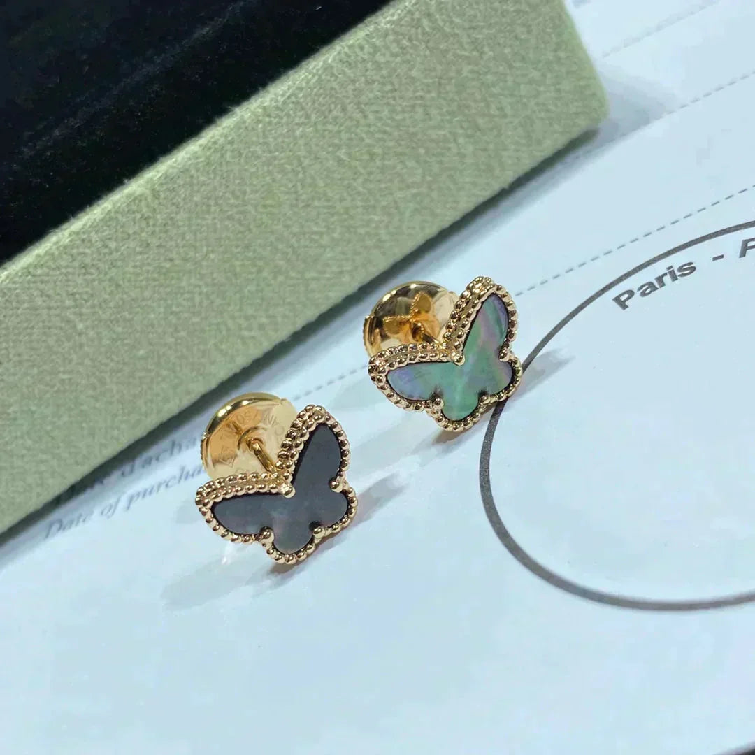 [Agudo Jewelry]BUTTERFLY DARK MOP  EARRINGS