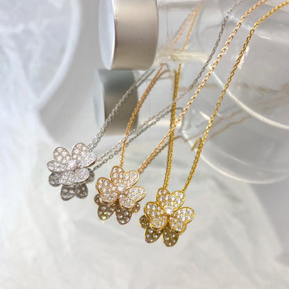 [Agudo Jewelry]FLOWER DIAMOND NECKLACE