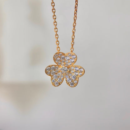 [Agudo Jewelry]FLOWER DIAMOND NECKLACE