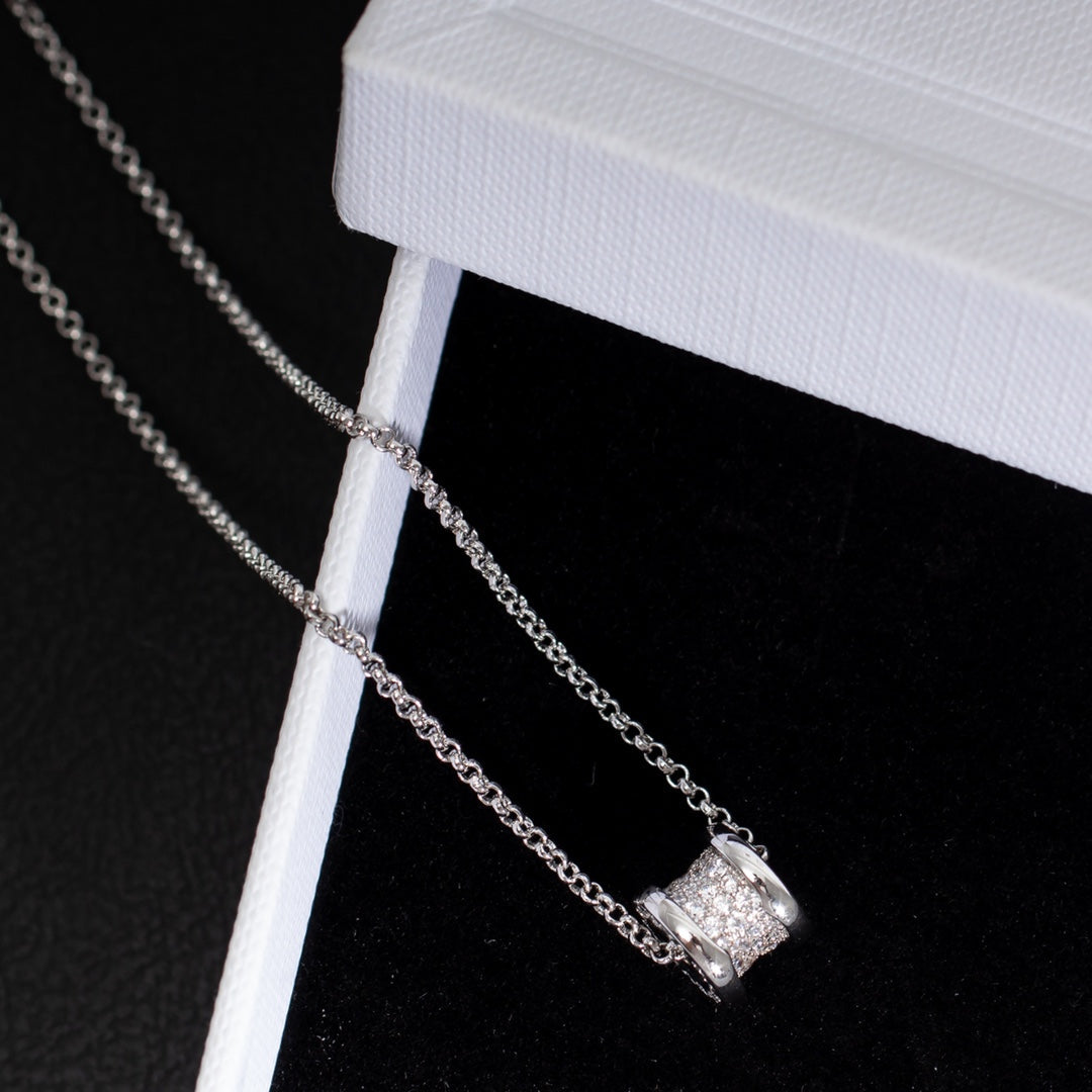 [Agudo Jewelry]ZERO 1 SILVER DIAMOND NECKLACE