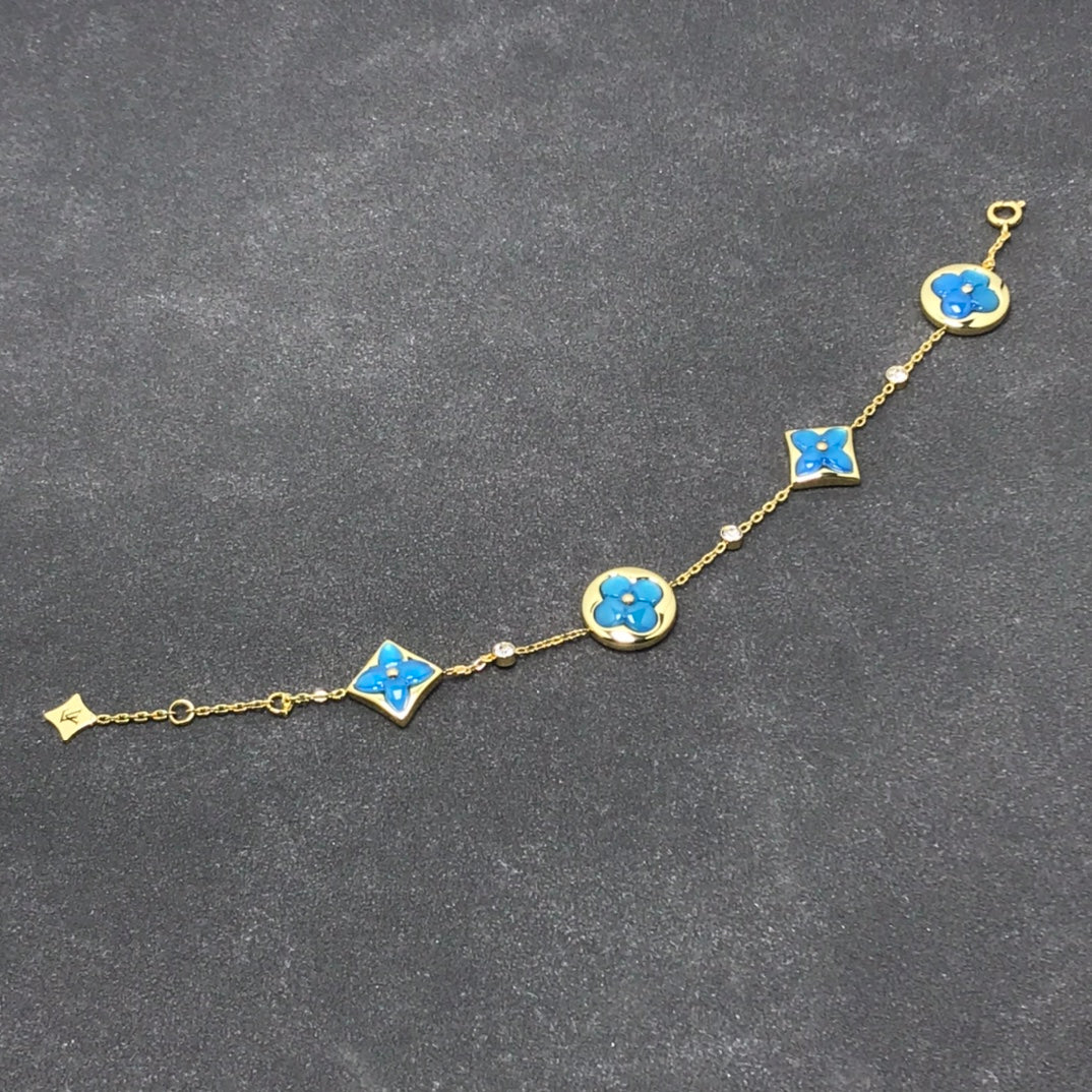 [Agudo Jewelry]STAR AND SUN TURQUOISE 4 MOTIFS 3 DIAMONDS