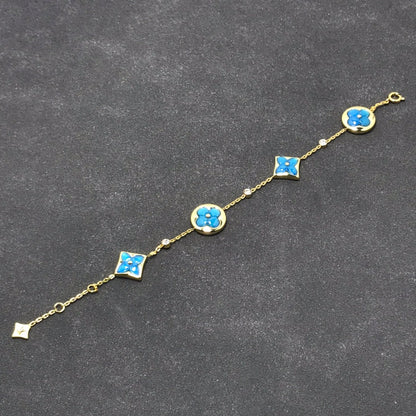 [Agudo Jewelry]STAR AND SUN TURQUOISE 4 MOTIFS 3 DIAMONDS