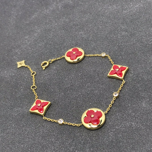 [Agudo Jewelry]STAR AND SUN CARNELIAN 4 MOTIFS 3 DIAMONDS