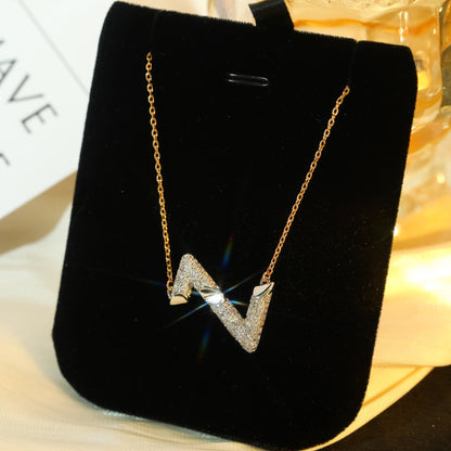 [Agudo Jewelry]VOLT SILVER DIAMOND PEDANT NECKLACE