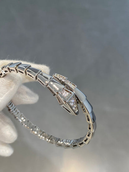 [Agudo Jewelry]SERPENTI BRACELET DIAMONDS SILVER