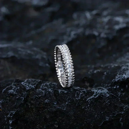 [Agudo  Jewelry]PERLEE DIAMOND SILVER RING