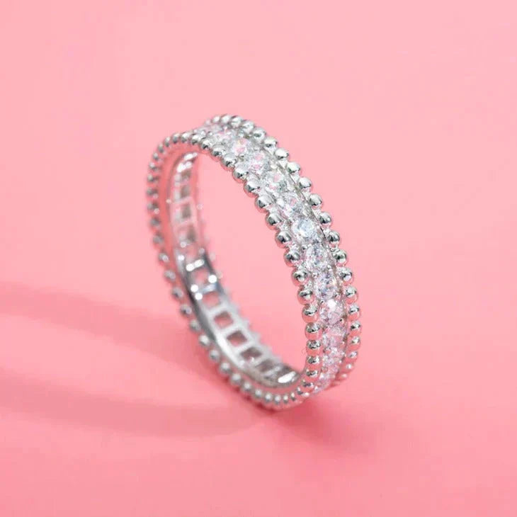 [Agudo  Jewelry]PERLEE DIAMOND SILVER RING