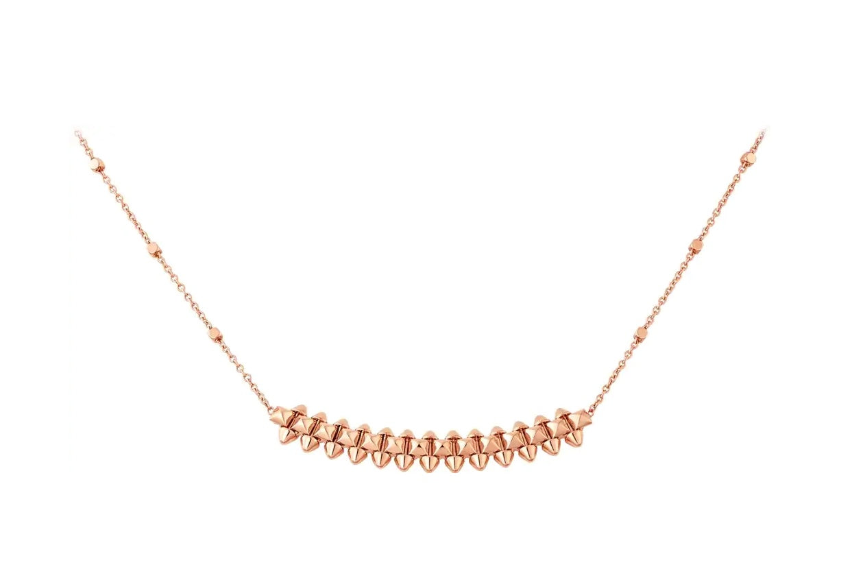 [Agudo Jewelry]CLASH PINK GOLD NECKLACE