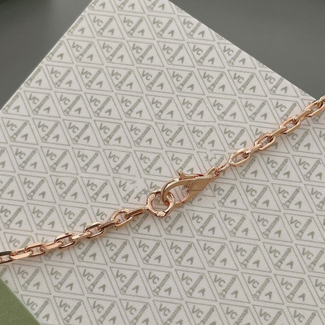 [Agudo Jewelry]LUCKY SPRING 15 MOTIFS ROSE GOLD NECKLACE