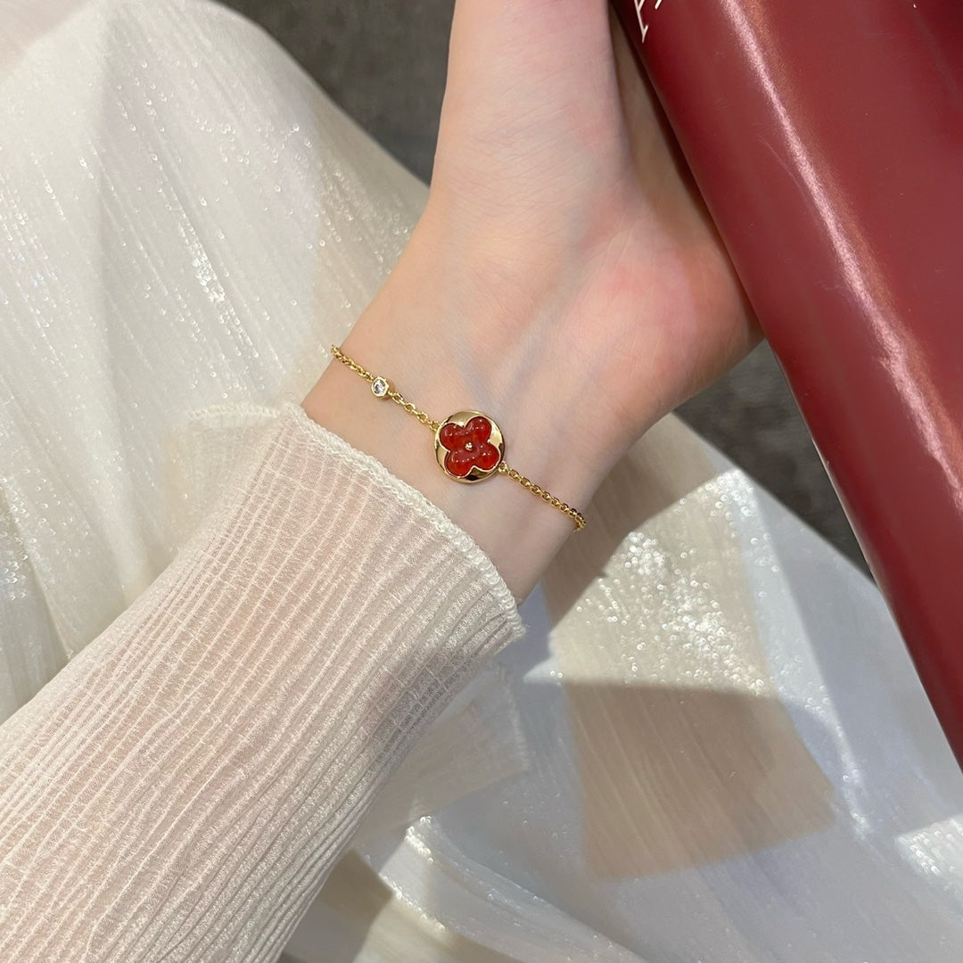 [Agudo Jewelry]SUN PEDANT CARNELIAN BRACELET