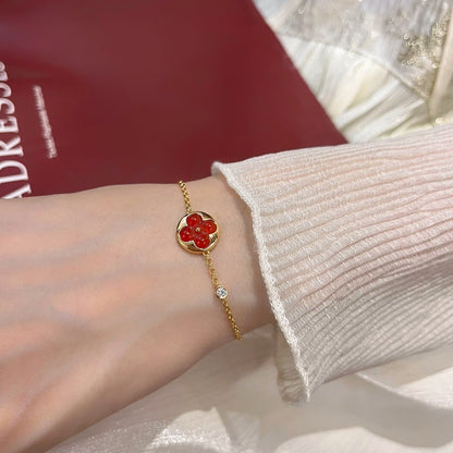 [Agudo Jewelry]SUN PEDANT CARNELIAN BRACELET