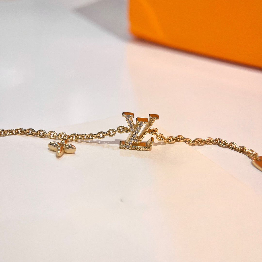 [Agudo Jewelry]LV LOGO STAR MOTIF GOLD BRACELET