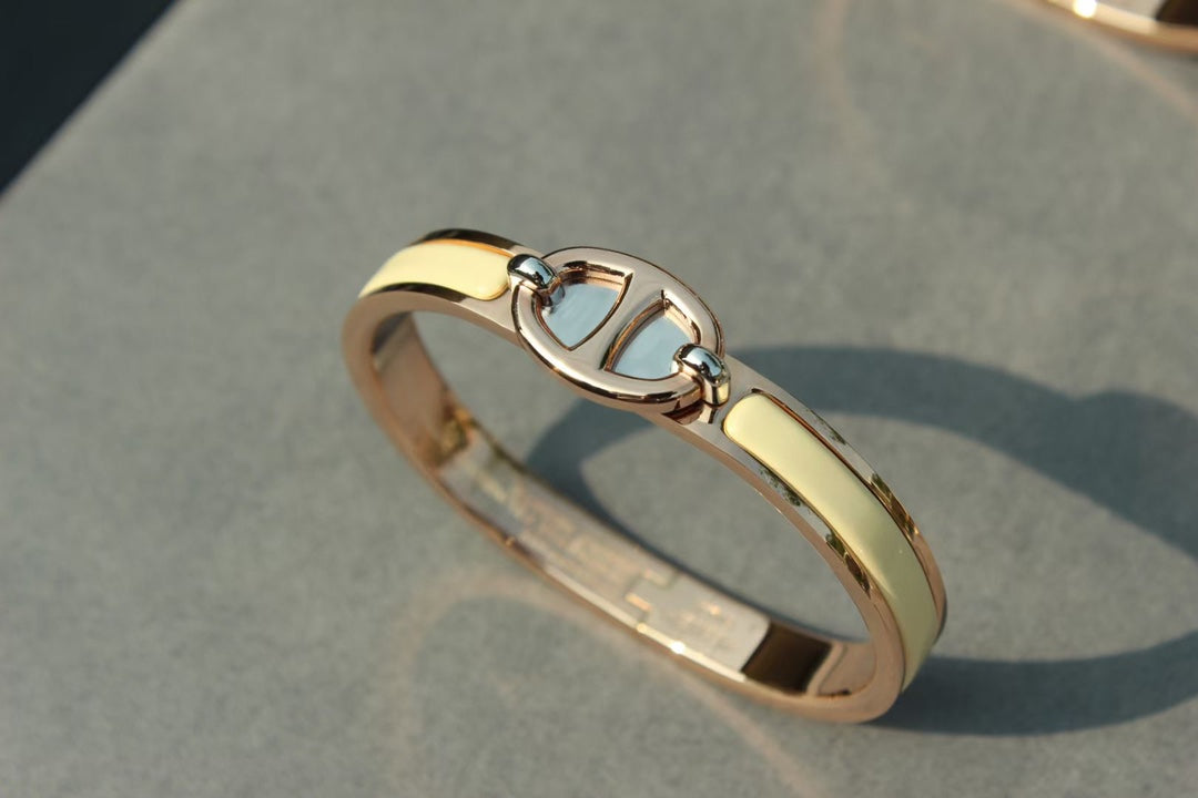 [Agudo Jewelry]CLIC CHAINE PINK GOLD BRACELET