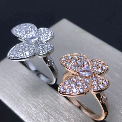 [Agudo  Jewelry]BUTTERFLY PINK GOLD DIAMOND RING