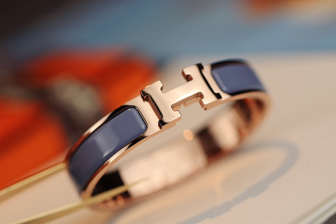 [Agudo Jewelry]H BRACELET 12MM BLUE GRAY