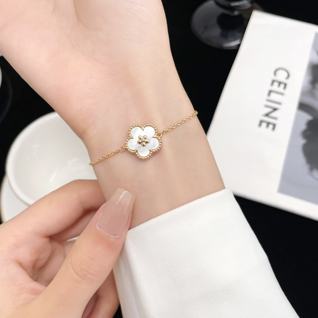 [Agudo Jewelry]LUCKY SPRING ROSE GOLD MOP BRACELET