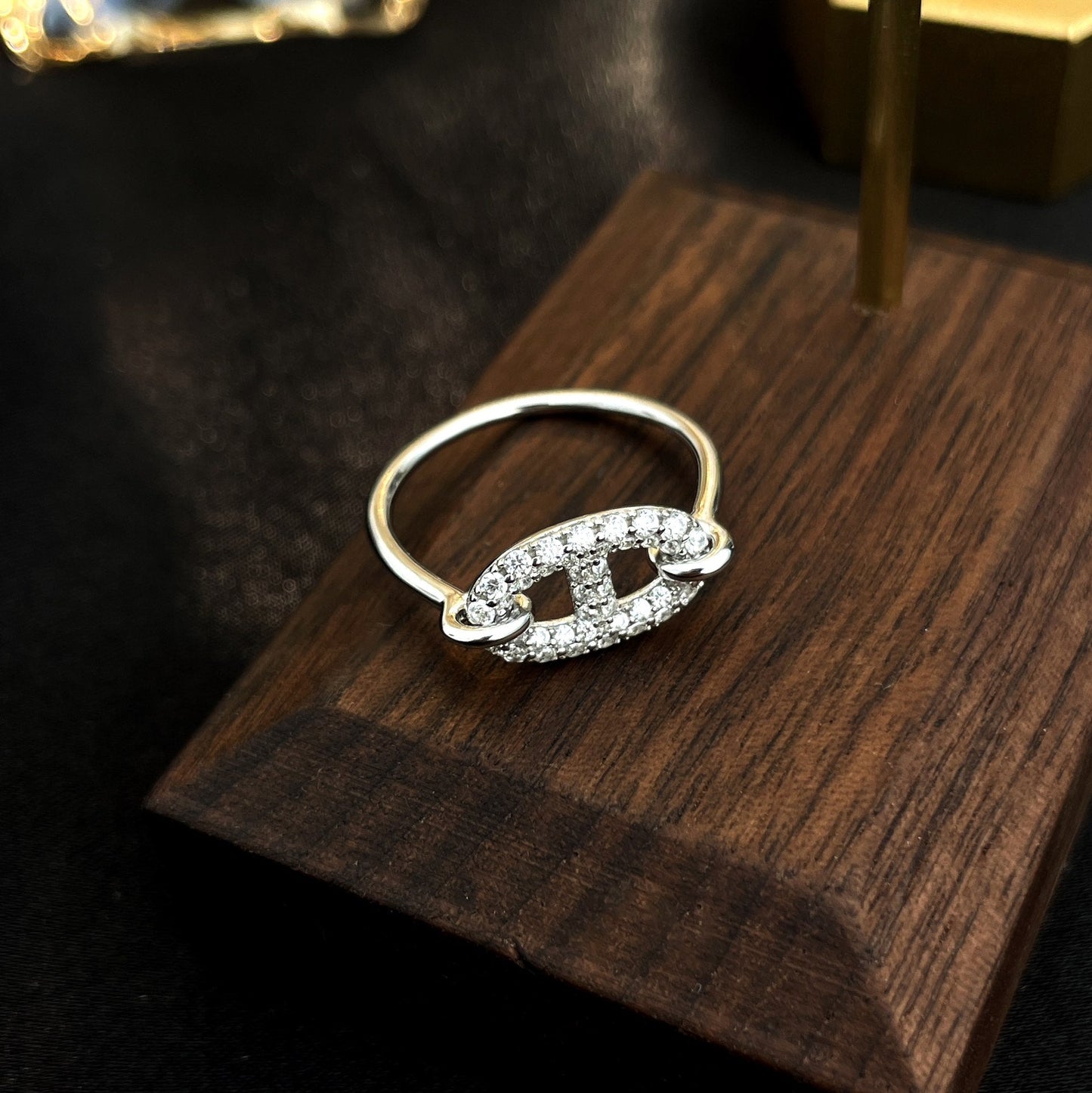 [Agudo  Jewelry]RONDE SMALL SILVER DIAMOND RING