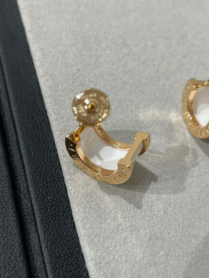 [Agudo Jewelry]ZERO 1 PINK GOLD CERAMIC EARRINGS