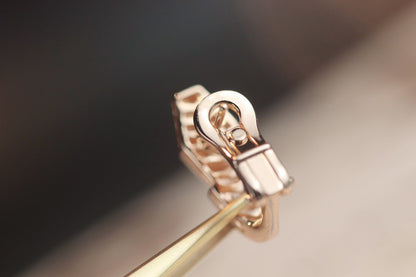 [Agudo Jewelry]SERPENT PINK GOLD DIAMOND EARRINGS