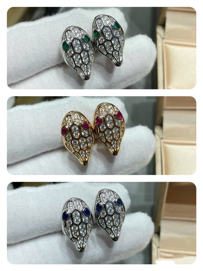 [Agudo Jewelry]SERPENT DIAMOND STUD EARRINGS