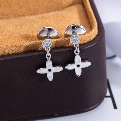 [Agudo Jewelry]VIDYLLE SILVER DIAMOND MINI DROP EARRINGS