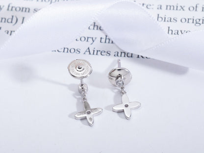 [Agudo Jewelry]VIDYLLE SILVER DIAMOND MINI DROP EARRINGS