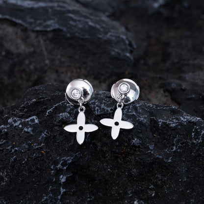 [Agudo Jewelry]VIDYLLE SILVER DIAMOND MINI DROP EARRINGS